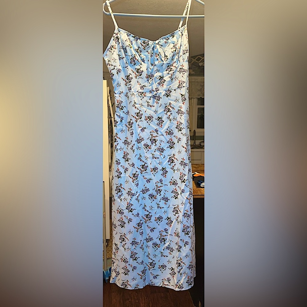 Light blue floral sundress